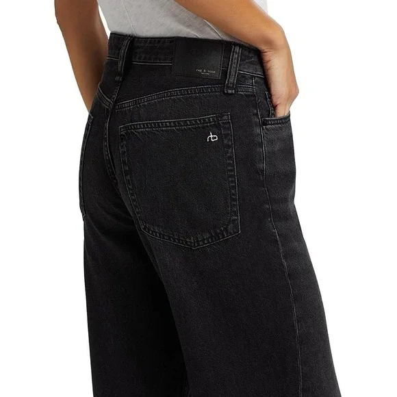 Rag & Bone Logan Wide Leg in Filmore With Holes REVOLVE SZ 25 - Picture 2 of 12